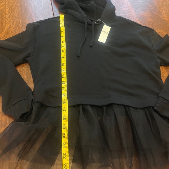 Pilcro Tulle-Hem Hoodie NWT XS - Picture 7 of 8
